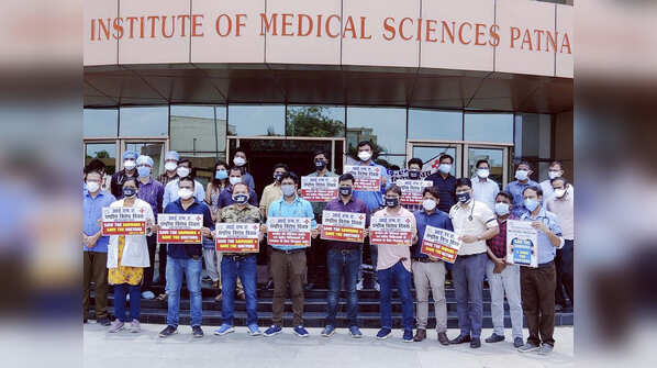 Doctors' protest in Patna