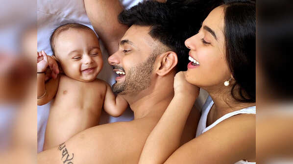 RJ Anmol and son Veer