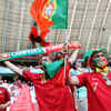 Colourful Portugal fans