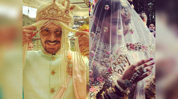 The happiest bride and groom