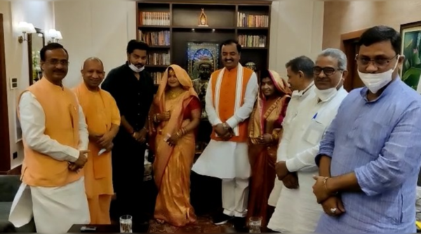 Photos: All’s well? Keshav Prasad Maurya’s lunch for Yogi Adityanath