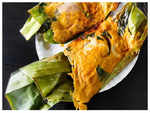 ​Steamed fish in banana leaves