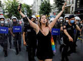 These pictures show clashes erupt as authorities ban Pride parades in Turkey