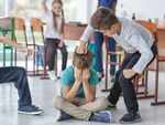 Playing rough with other kids