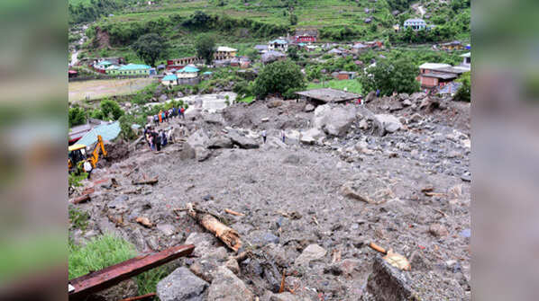 In photos: Destruction caused by flash floods in Himachal Pradesh