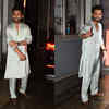 The groom-to-be’s dashing entry