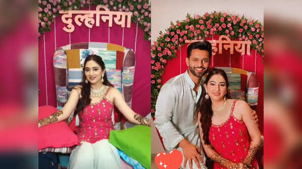 Inside Rahul Vaidya and Disha Parmar’s intimate mehendi ceremony; see pics