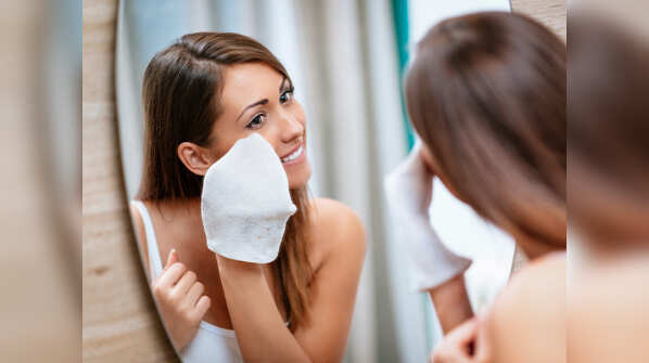 Exfoliate with a facecloth