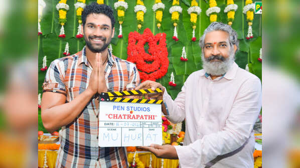 SS Rajamouli launches the Hindi remake of 'Chatrapathi'
