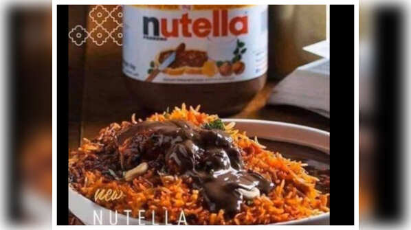 Nutella Biryani