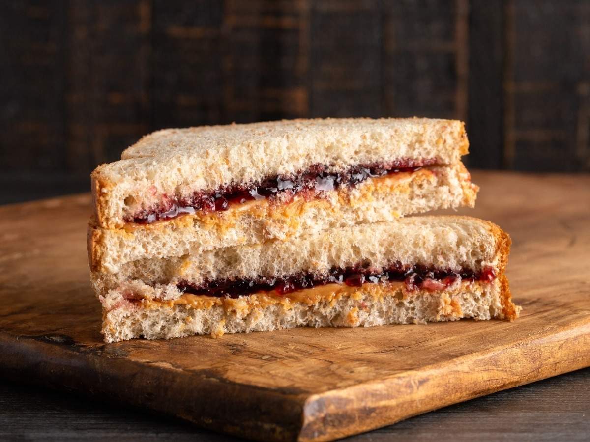 Peanut Butter and Jam Sandwich Recipe: How to Make Peanut Butter and Jam Sandwich Recipe | Homemade Peanut Butter and Jam Sandwich Recipe - Times Food