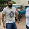 Photo: Raj Kundra arrives at the property cell office in Mumbai.