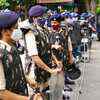 Tight security vigil during farmers' protest at Jantar Mantar in New Delhi