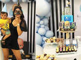 Lovely pictures from first birthday celebration of Hardik Pandya and Natasa Stankovic’s little son