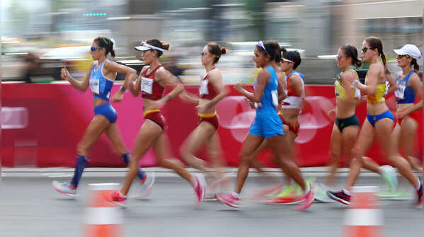 Disappointing show by women race walkers