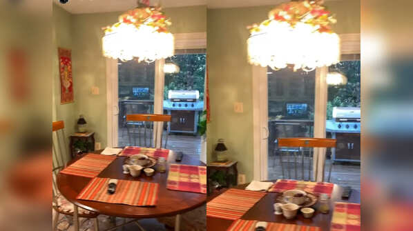 The eating area
