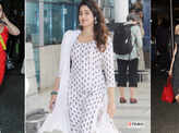 From bodycon dresses to ethnic wear, Janhvi Kapoor’s airport looks are always on point!