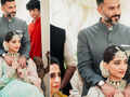 Pictures of Anand Ahuja holding teary-eyed Sonam Kapoor at Rhea Kapoor&rsquo;s wedding will make you emotional!