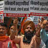 Article image for: BJP workers hold protest against vandalisation of Maharaja <i class="tbold">Ranjit Singh</i>'s statue in Pakistan
