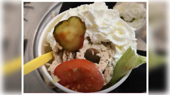 Burger Ice cream
