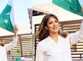 Pictures of Pakistani actress Mehwish Hayat go viral after she got trolled for her inner clothing