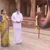 Article image for: <i class="tbold">vice president</i> Naidu visits Virupaksha Temple in Karnataka