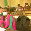 Schools in Karnataka reopen for classes 9-12 from today. Visuals from a school in Kalaburagi.