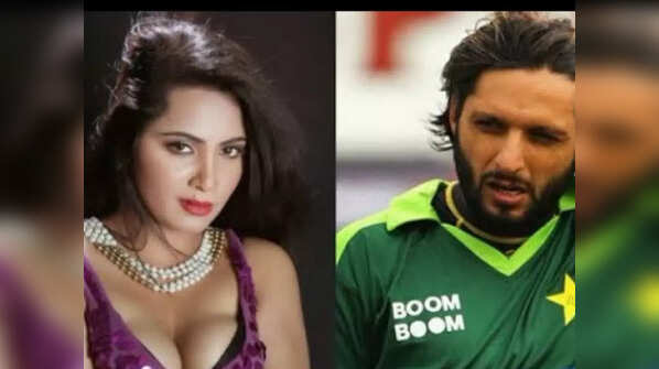 Her alleged relationship with Pakistani cricketer Shahid Afridi