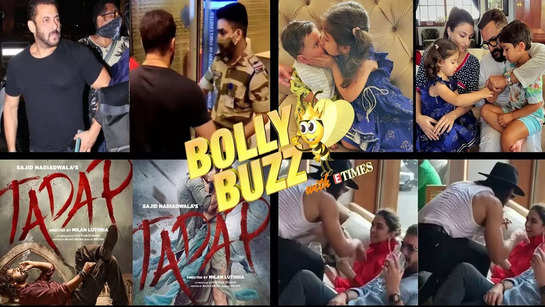 Bolly Buzz: CISF officer in trouble after stopping Salman Khan;  'Tadap' release date;  Ranveer-Deepika viral video