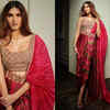 Tara Sutaria's Cherry Red Pre-draped Sari Is A DREAM Come True | The ...