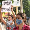 Protests at Delhi against FIR on Yechury, Yadav, Ghosh, others accusing them of Delhi riots (Photo: BCCL)