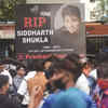 Fans gathered outside Sidharth Shukla’s residence