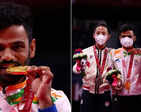 Krishna Nagar clinches India's 5th gold medal at 2020 Tokyo Paralympics, check photos of the shuttler's winning moment!