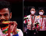 Krishna Nagar clinches India's 5th gold medal at 2020 Tokyo Paralympics, check photos of the shuttler's winning moment!