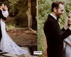Dreamy pictures from Lily Collins and Charlie McDowell’s intimate wedding