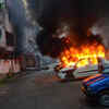 Article image for: Photos from <i class="tbold">agartala</i>: CPM offices vandalised, vehicles set on fire