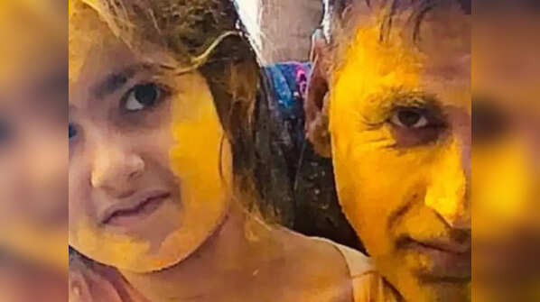 Holi celebrations at home