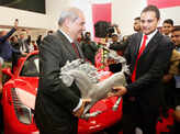 Ferrari's new showroom in Delhi