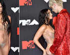 Megan Fox is breaking the internet with her red-carpet appearance at VMAs in a see-through dress