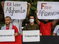 New Delhi: Afghan refugees hold protest against Taliban