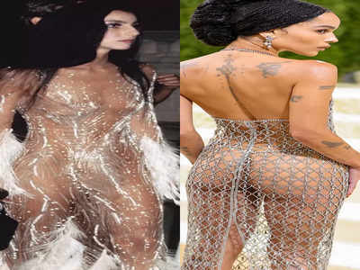 Risque fashion: Most naked dresses of all time | The Times of India
