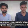 Article image for: Two arrested for making fake official documents in Indore