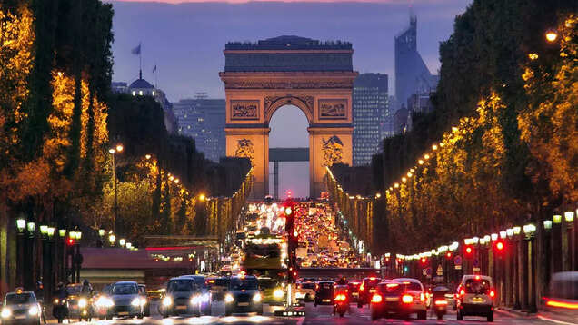 Wrapped in silver: Paris' Arc De Triomphe is now wrapped in 270,000 sq ft of fabric