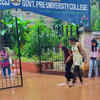 Tough task to reach school after the rain