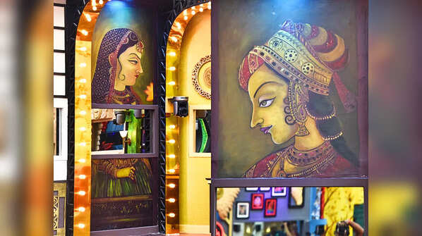Mughal style paintings