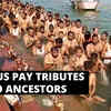 Article image for: A day before Navratras, devout <i class="tbold">hindus</i> bid farewell to ancestors on last day of Pitripaksha