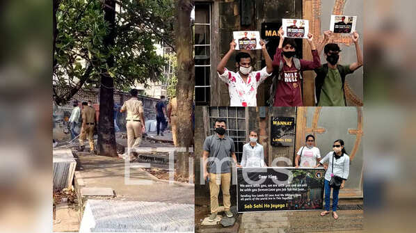 Police bar fans from gathering outside Shah Rukh Khan's residence Mannat