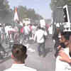 Indian Youth Congress workers stage protest in Delhi over Lakhimpur Kheri violence. (ANI)