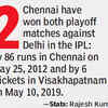 CSK have beaten DC twice in the playoffs