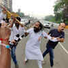 Rasta Roko attempt made by Balasaheb Bhonsale, chief of Jai Hind party, on Eastern Express Highway in Thane